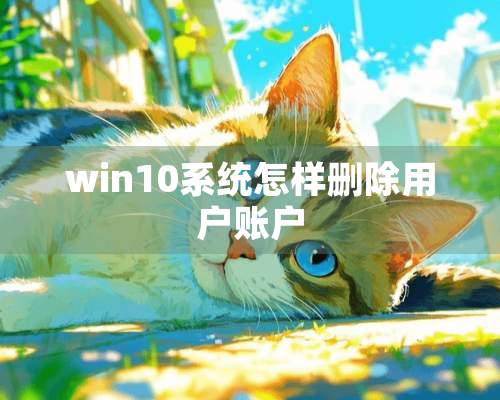 win10系统怎样删除用户账户