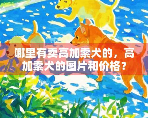 哪里有卖高加索犬的，高加索犬的图片和价格？