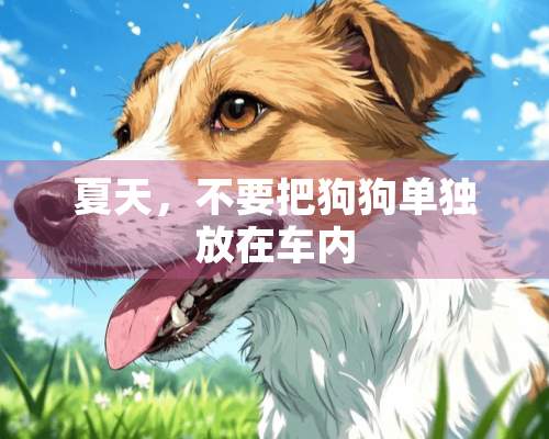 夏天，不要把狗狗单独放在车内