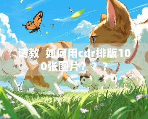 请教  如何用cdr排版100张图片？？？