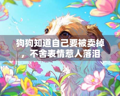 狗狗知道自己要被卖掉，不舍表情惹人落泪