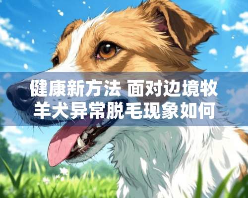 健康新方法 面对边境牧羊犬异常脱毛现象如何是好