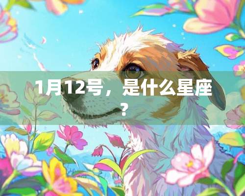 1月12号，是什么星座？