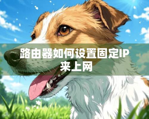 路由器如何设置固定IP 来上网