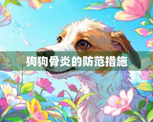 狗狗骨炎的防范措施