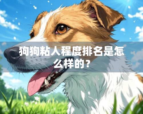 狗狗粘人程度排名是怎么样的？