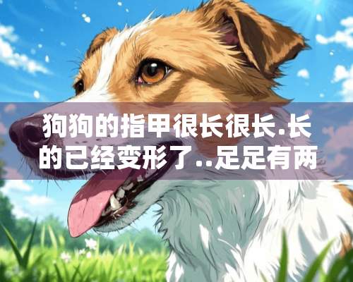 狗狗的指甲很长很长.长的已经变形了..足足有两厘米长