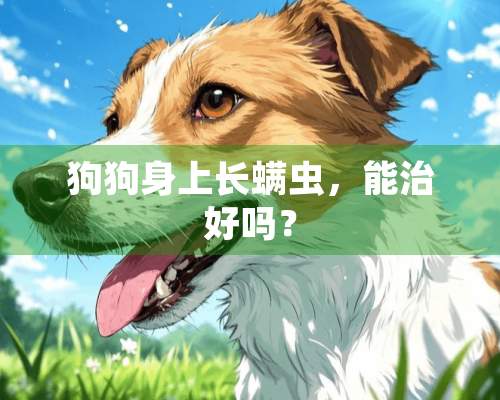 狗狗身上长螨虫，能治好吗？