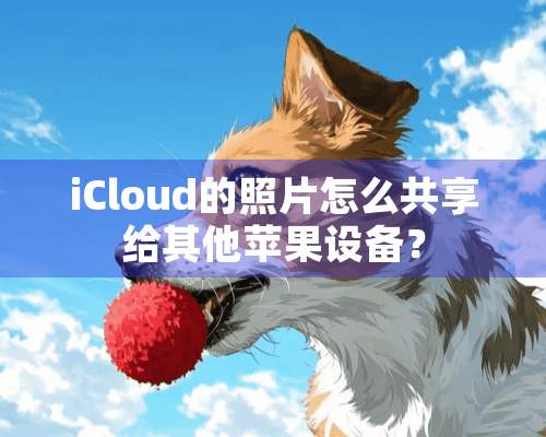 iCloud的照片怎么共享给其他苹果设备？