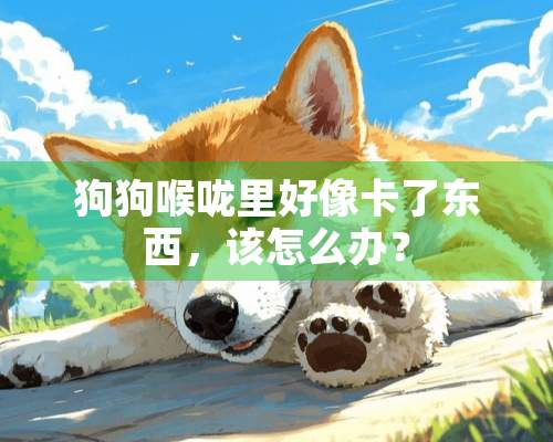 狗狗喉咙里好像卡了东西，该怎么办？