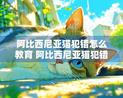 阿比西尼亚猫犯错怎么教育 阿比西尼亚猫犯错教育方法