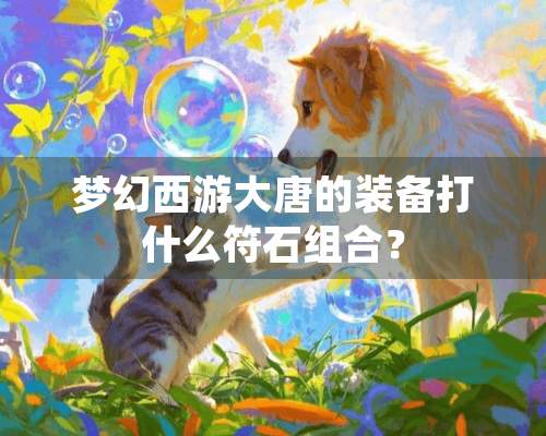 梦幻西游大唐的装备打什么符石组合？