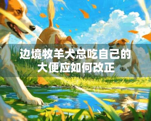 边境牧羊犬总吃自己的大便应如何改正