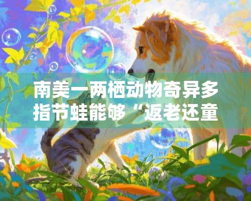 南美一两栖动物奇异多指节蛙能够“返老还童”