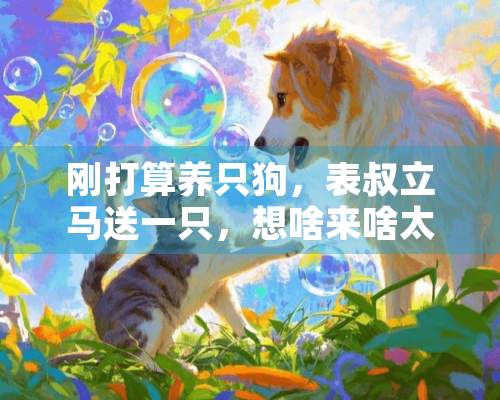 刚打算养只狗，表叔立马送一只，想啥来啥太幸运了！