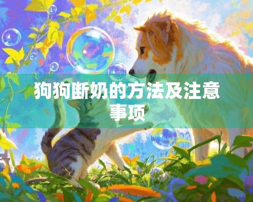 狗狗断奶的方法及注意事项