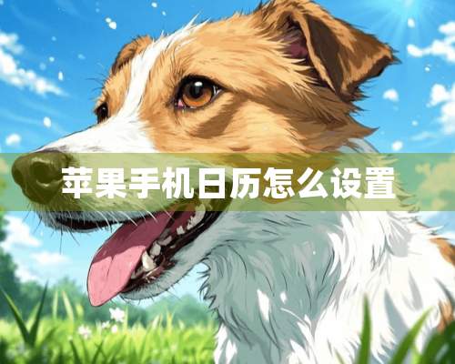 苹果手机日历怎么设置