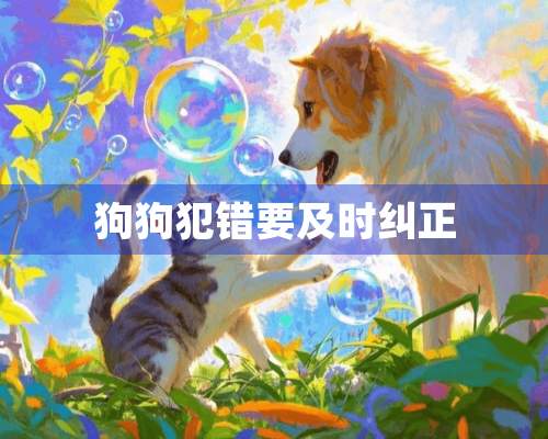 狗狗犯错要及时纠正