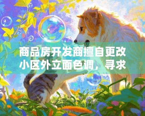 商品房开发商擅自更改小区外立面色调，寻求法律帮助