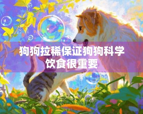 狗狗拉稀保证狗狗科学饮食很重要