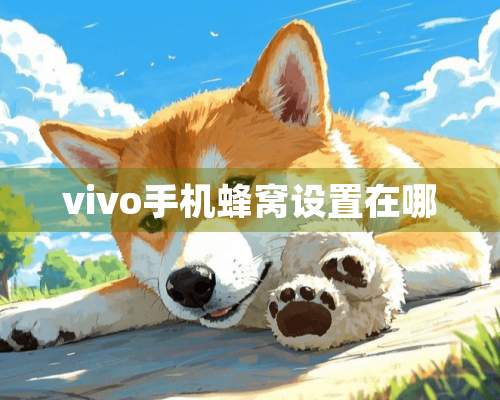 vivo手机蜂窝设置在哪