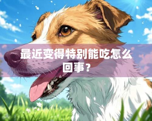 最近变得特别能吃怎么回事？