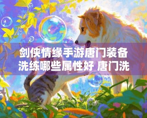 剑侠情缘手游唐门装备洗练哪些属性好 唐门洗练推荐