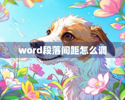 word段落间距怎么调