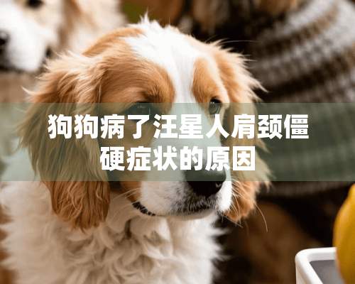 狗狗病了汪星人肩颈僵硬症状的原因