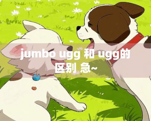 jumbo ugg 和 ugg的区别 急~