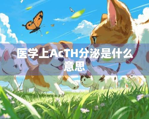 医学上AcTH分泌是什么意思