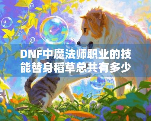 DNF中魔法师职业的技能替身稻草总共有多少种姿势？