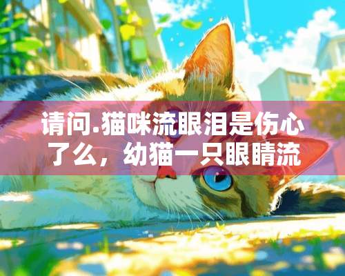 请问.猫咪流眼泪是伤心了么，幼猫一只眼睛流眼泪