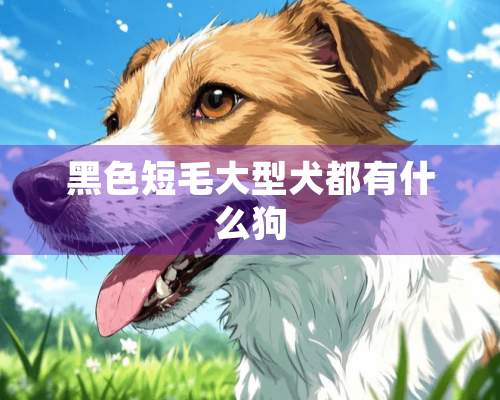 黑色短毛大型犬都有什么狗