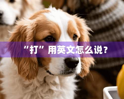 “打”用英文怎么说？