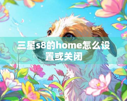 三星s8的home怎么设置或关闭