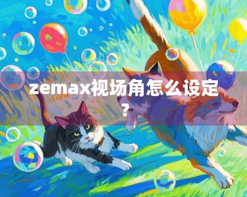 zemax视场角怎么设定？