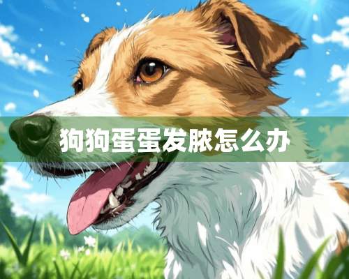 狗狗蛋蛋发脓怎么办