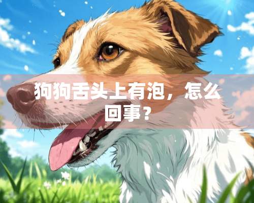 狗狗舌头上有泡，怎么回事？