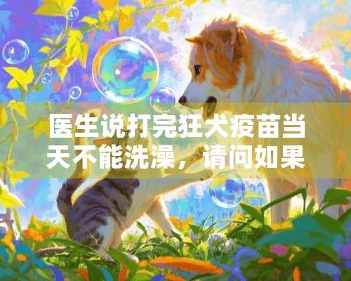 医生说打完狂犬**当天不能洗澡，请问如果洗澡了会有什么影响