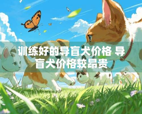 训练好的导盲犬价格 导盲犬价格较昂贵