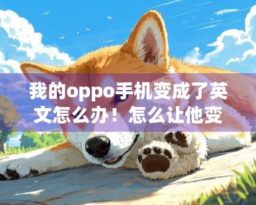 我的oppo手机变成了英文怎么办！怎么让他变成中文