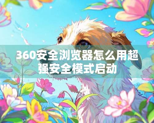 360安全浏览器怎么用超强安全模式启动