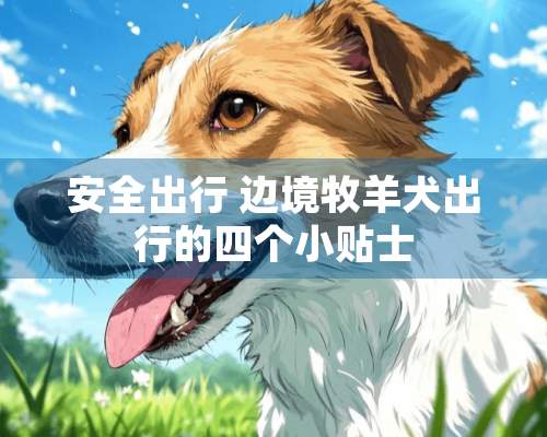 安全出行 边境牧羊犬出行的四个小贴士