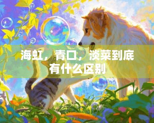 海虹，青口，淡菜到底有什么区别