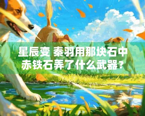 星辰变 秦羽用那块石中赤铁石弄了什么**？