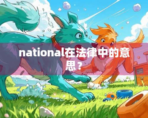 national在法律中的意思？