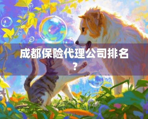 成都保险代理公司排名？