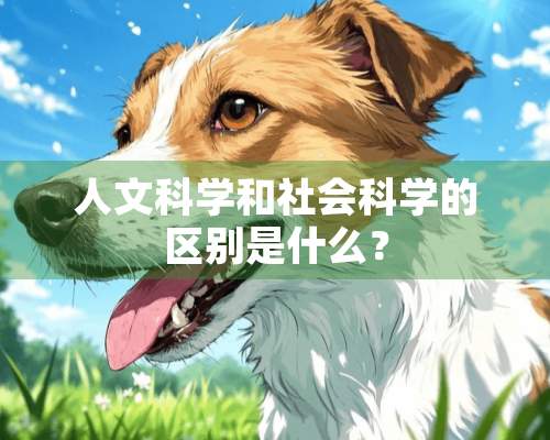 人文科学和社会科学的区别是什么？