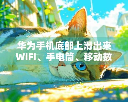 华为手机底部上滑出来WIFI、手电筒、移动数据等开关的功能怎么设置？